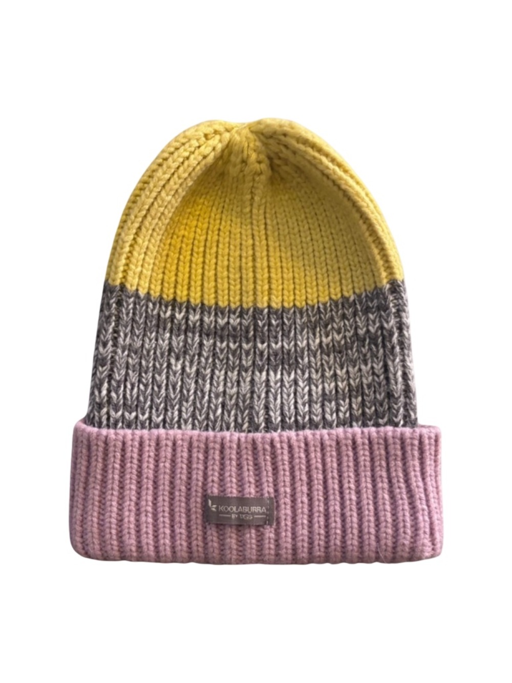 🍒NWOT🍒 Koolaburra by Uggs Lilac Marled Color Block Beanie, Size OS